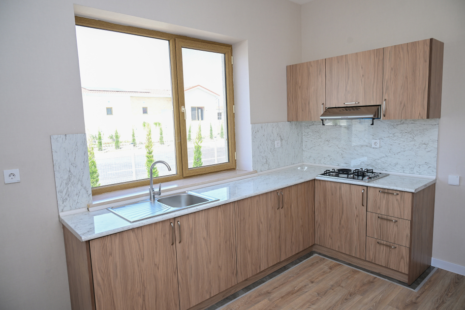 President Ilham Aliyev, President of Slovakia review construction progress in Bash Garvand village of Aghdam district (PHOTO)