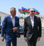 President Ilham Aliyev, President of Slovakia review construction progress in Bash Garvand village of Aghdam district (PHOTO)