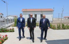 President Ilham Aliyev, President of Slovakia review construction progress in Bash Garvand village of Aghdam district (PHOTO)