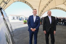President Ilham Aliyev, President of Slovakia review construction progress in Bash Garvand village of Aghdam district (PHOTO)