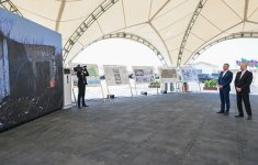 President Ilham Aliyev, President of Slovakia review construction progress in Bash Garvand village of Aghdam district (PHOTO)
