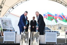 President Ilham Aliyev, President of Slovakia review construction progress in Bash Garvand village of Aghdam district (PHOTO)