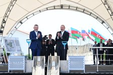 President Ilham Aliyev, President of Slovakia review construction progress in Bash Garvand village of Aghdam district (PHOTO)
