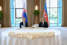 Official luncheon hosted in Khankendi on behalf of President Ilham Aliyev in honor of Slovak President (PHOTO)