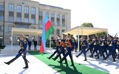 Shusha hosts official welcome ceremony for President of Slovakia (PHOTO)