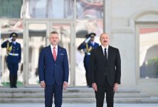 Shusha hosts official welcome ceremony for President of Slovakia (PHOTO)