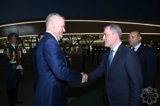 Slovak President departs Fuzuli Airport for Baku (PHOTO)