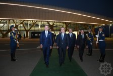 Slovak President departs Fuzuli Airport for Baku (PHOTO)