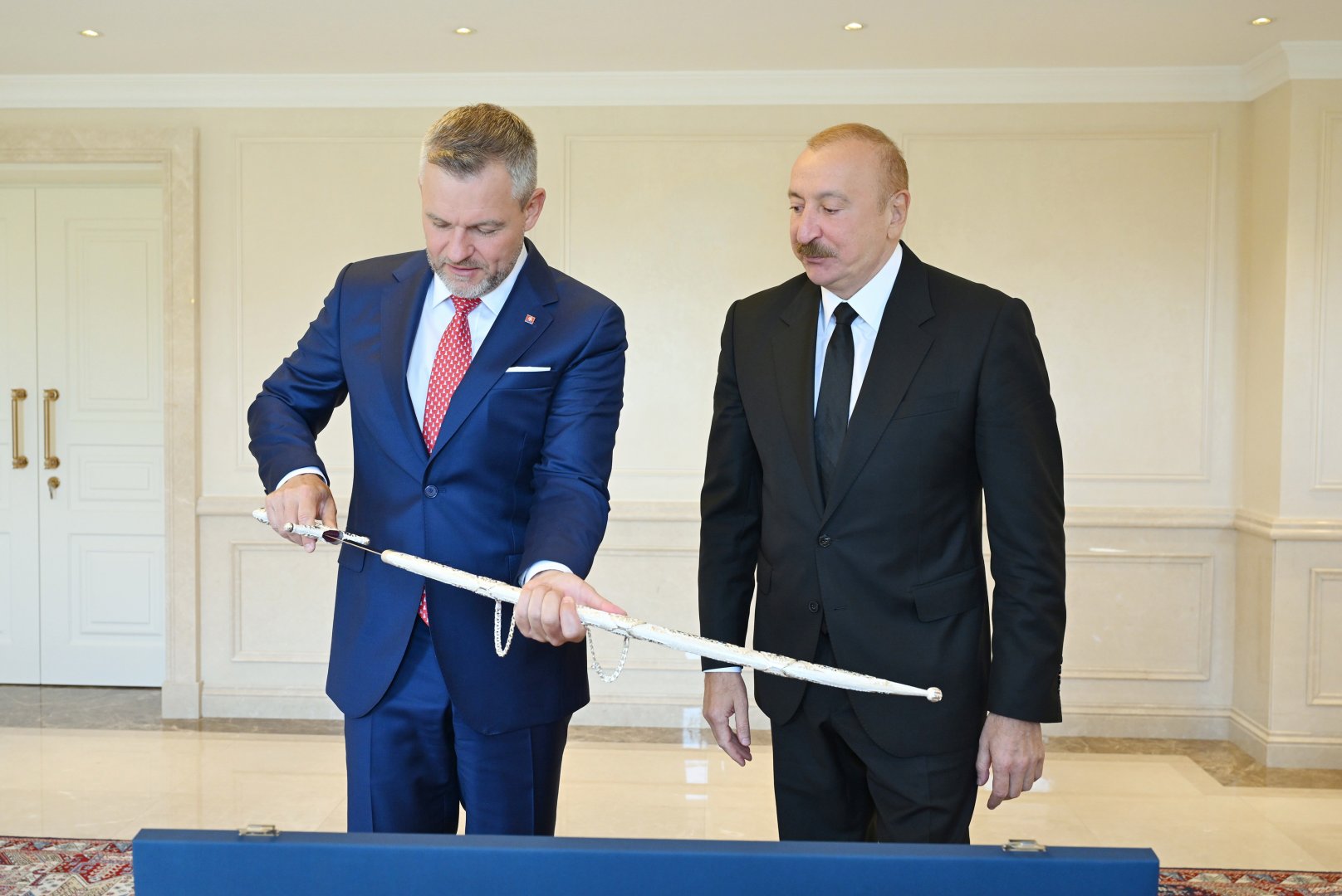 President Ilham Aliyev holds expanded meeting with President of Slovakia in Shusha (PHOTO/VIDEO)