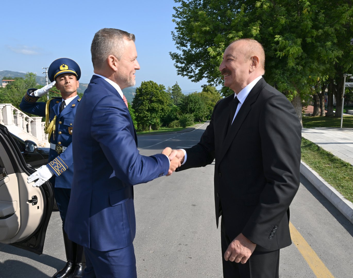 Shusha hosts official welcome ceremony for President of Slovakia (PHOTO)
