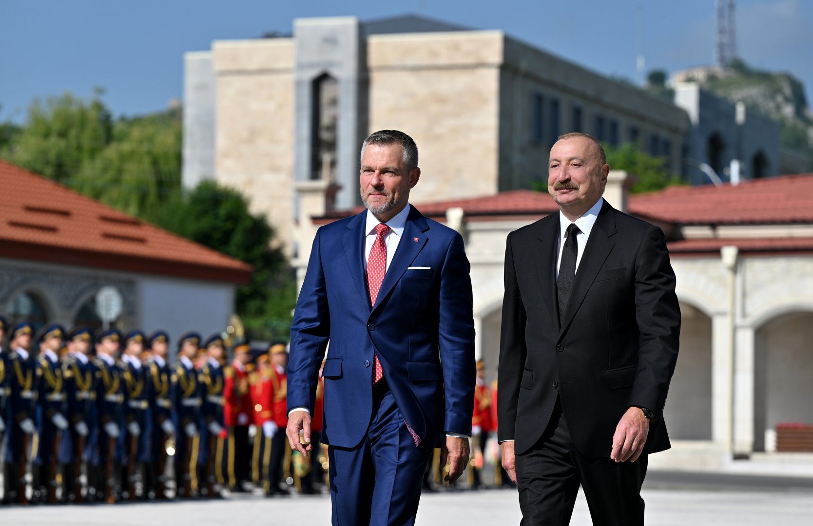 Shusha hosts official welcome ceremony for President of Slovakia (PHOTO)