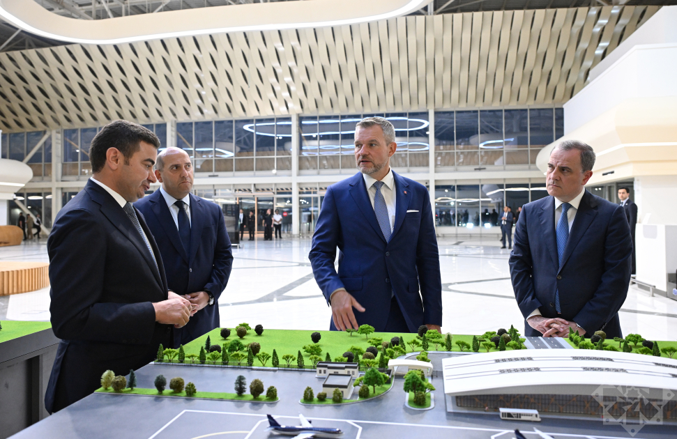 Slovak President departs Fuzuli Airport for Baku (PHOTO)