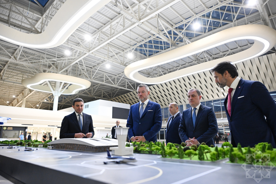 Slovak President departs Fuzuli Airport for Baku (PHOTO)
