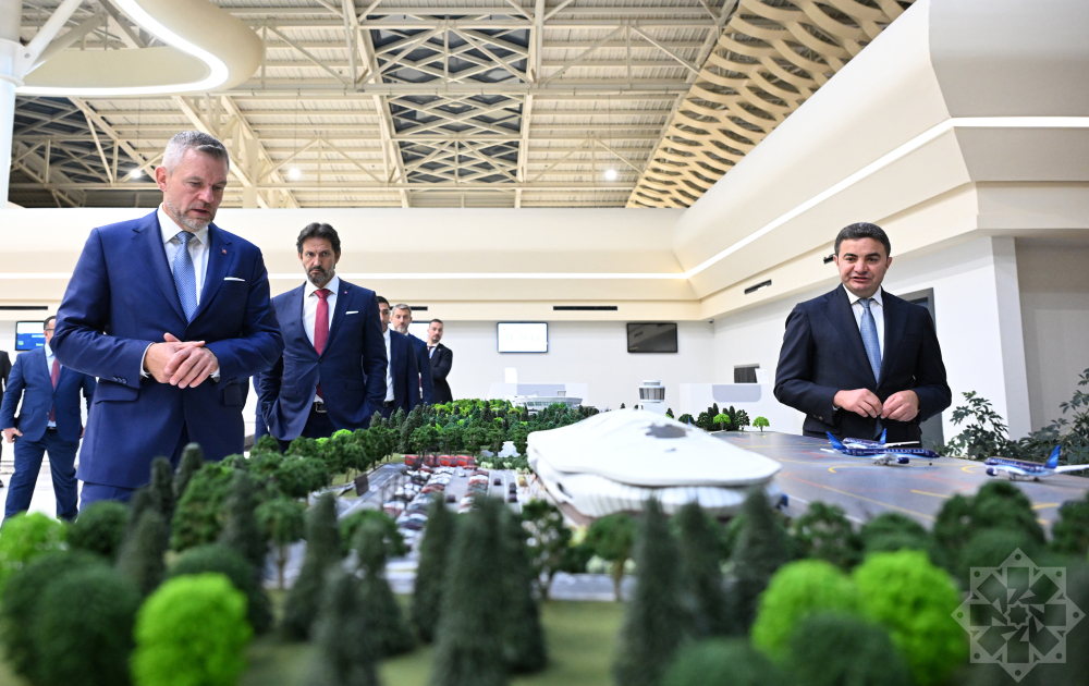 Slovak President departs Fuzuli Airport for Baku (PHOTO)