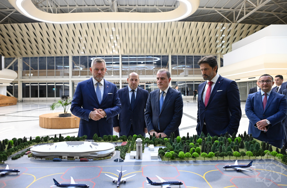 Slovak President departs Fuzuli Airport for Baku (PHOTO)