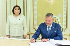 Azerbaijan’s Parliament Speaker meets with President of Slovakia (PHOTO)