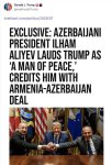 Donald Trump shares article on President Ilham Aliyev’s remarks at Shusha Media Forum (PHOTO)