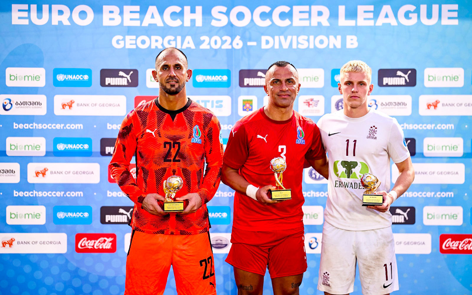 Azerbaijan beach soccer team wins Euro Beach Soccer League Division B (PHOTO)