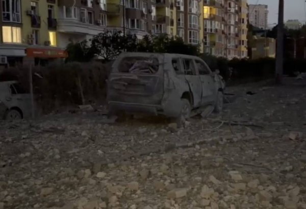 Azerbaijani Embassy building damaged in missile strikes on Kyiv