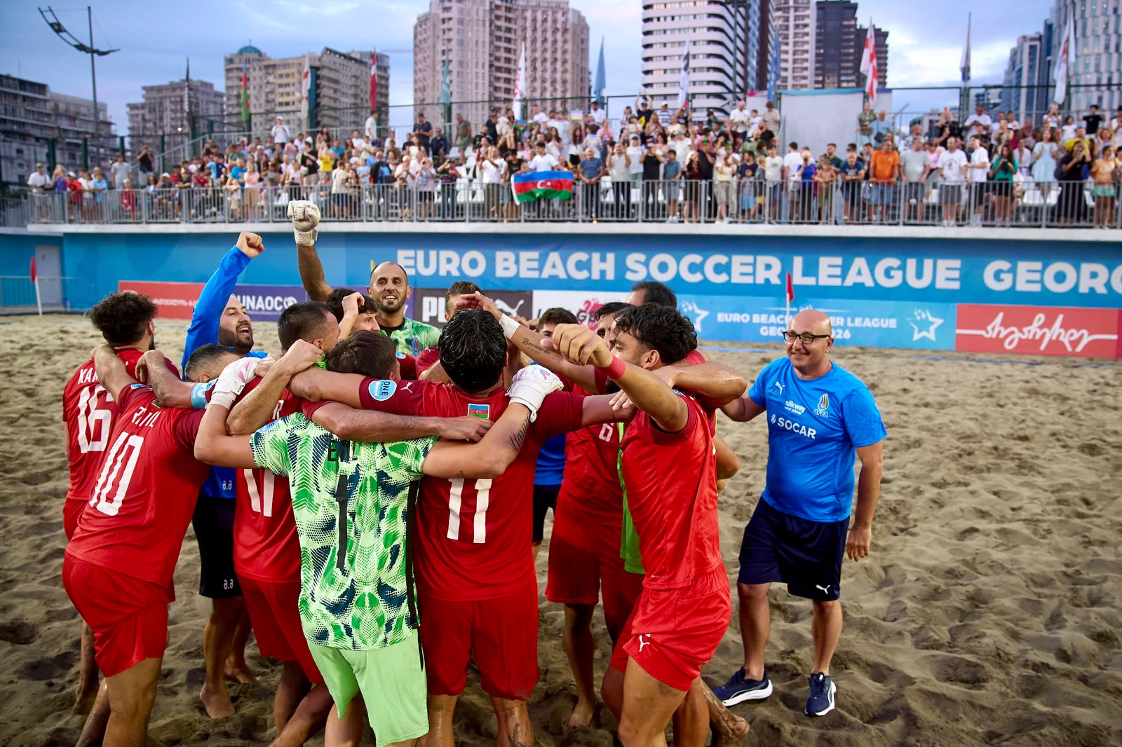 Azerbaijan beach soccer team wins Euro Beach Soccer League Division B (PHOTO)