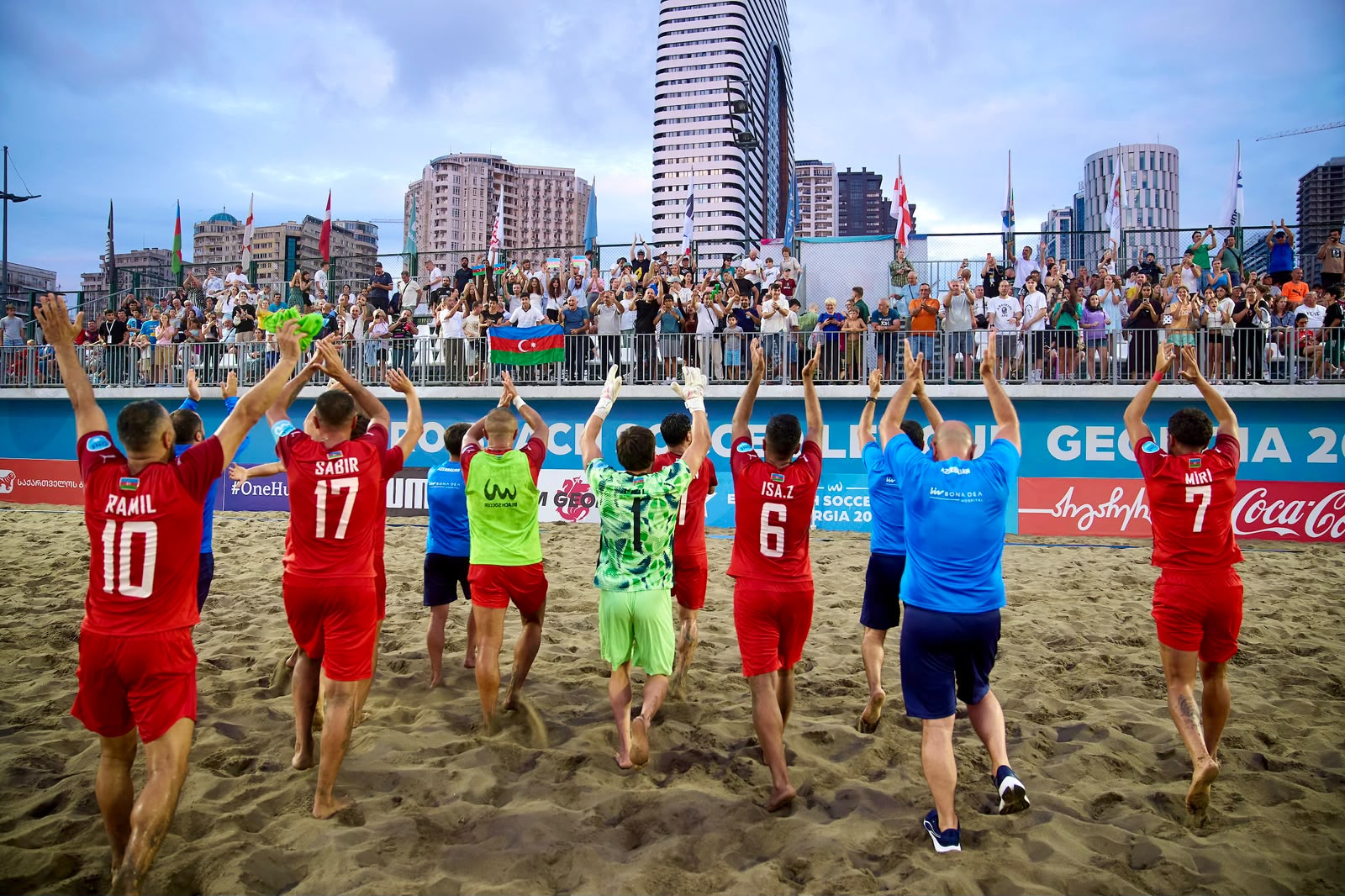 Azerbaijan beach soccer team wins Euro Beach Soccer League Division B (PHOTO)