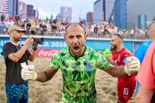 Azerbaijan beach soccer team wins Euro Beach Soccer League Division B (PHOTO)