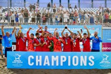 Azerbaijan beach soccer team wins Euro Beach Soccer League Division B (PHOTO)