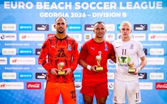 Azerbaijan beach soccer team wins Euro Beach Soccer League Division B (PHOTO)