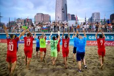 Azerbaijan beach soccer team wins Euro Beach Soccer League Division B (PHOTO)