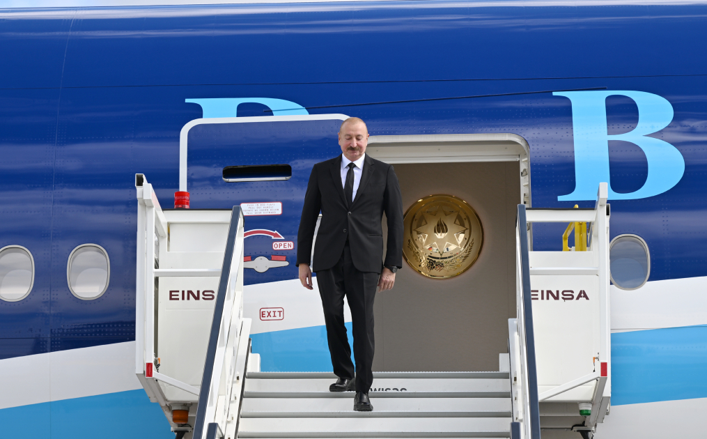 President Ilham Aliyev arrives in Germany for official visit (PHOTO/VIDEO)