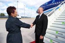 President Ilham Aliyev arrives in Germany for official visit (PHOTO/VIDEO)