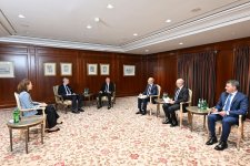 President Ilham Aliyev meets with Chairman of Eastern Committee of German Economy Michael Harms (PHOTO/VIDEO)