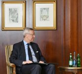 President Ilham Aliyev meets with Chairman of Eastern Committee of German Economy Michael Harms (PHOTO/VIDEO)