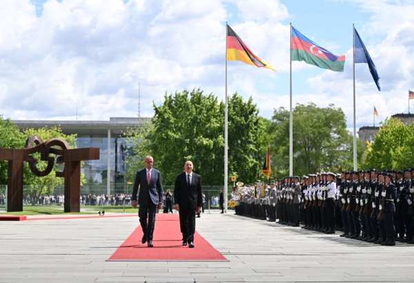 Berlin hosts official welcome ceremony for President Ilham Aliyev (PHOTO/VIDEO)