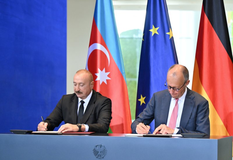 Azerbaijan-Germany documents signed in Berlin (PHOTO)
