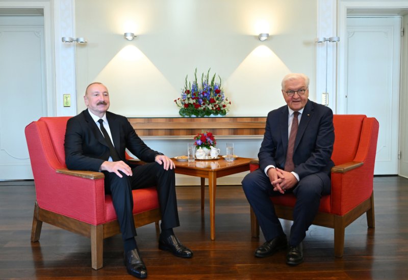 President Ilham Aliyev and President of Germany hold one-on-one meeting (PHOTO)