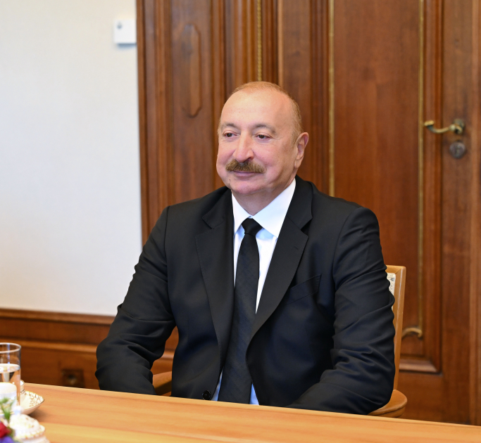 President Ilham Aliyev and German President Frank-Walter Steinmeier hold expanded meeting (PHOTO)