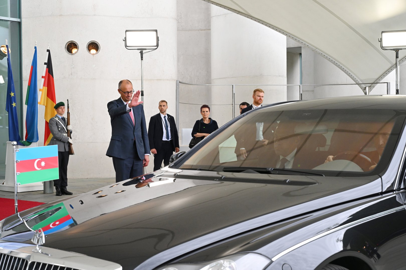 President Ilham Aliyev and Federal Chancellor Friedrich Merz make press statements (PHOTO/VIDEO)