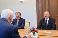 President Ilham Aliyev and German President Frank-Walter Steinmeier hold expanded meeting (PHOTO)