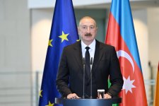 President Ilham Aliyev and Federal Chancellor Friedrich Merz make press statements (PHOTO)