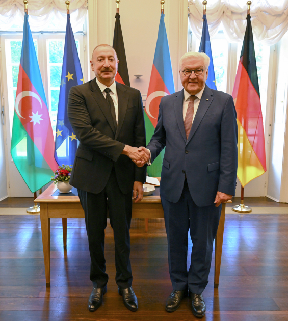 President Ilham Aliyev and President of Germany hold one-on-one meeting (PHOTO/VIDEO)