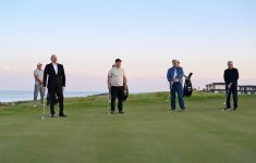 President Ilham Aliyev, alongside Presidents of Kyrgyzstan, Uzbekistan, and Tajikistan, attends inauguration of Golf Club in Cholpon-Ata (PHOTO)