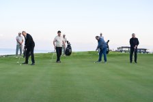 President Ilham Aliyev, alongside Presidents of Kyrgyzstan, Uzbekistan, and Tajikistan, attends inauguration of Golf Club in Cholpon-Ata (PHOTO)