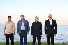 President Ilham Aliyev, alongside Presidents of Kyrgyzstan, Uzbekistan, and Tajikistan, attends inauguration of Golf Club in Cholpon-Ata (PHOTO)