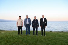 President Ilham Aliyev, alongside Presidents of Kyrgyzstan, Uzbekistan, and Tajikistan, attends inauguration of Golf Club in Cholpon-Ata (PHOTO)