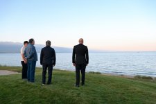President Ilham Aliyev, alongside Presidents of Kyrgyzstan, Uzbekistan, and Tajikistan, attends inauguration of Golf Club in Cholpon-Ata (PHOTO)