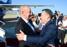 President Ilham Aliyev arrives in Kyrgyzstan for state visit (PHOTO/VIDEO)