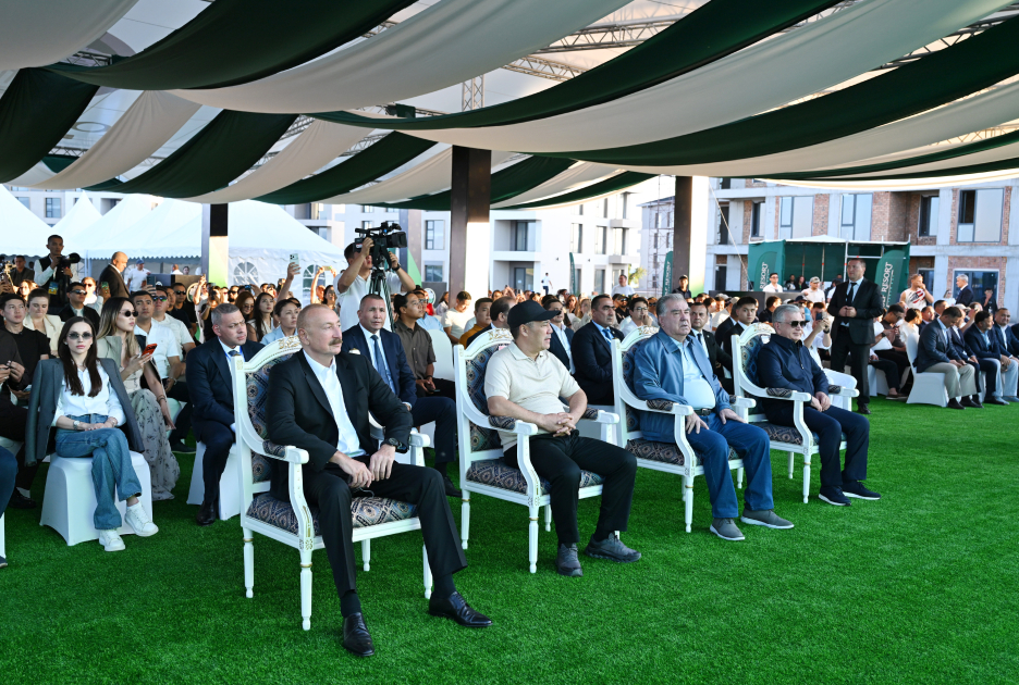 President Ilham Aliyev, alongside Presidents of Kyrgyzstan, Uzbekistan, and Tajikistan, attends inauguration of Golf Club in Cholpon-Ata (PHOTO)