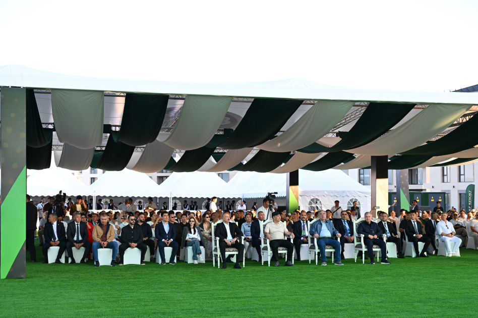President Ilham Aliyev, alongside Presidents of Kyrgyzstan, Uzbekistan, and Tajikistan, attends inauguration of Golf Club in Cholpon-Ata (PHOTO)