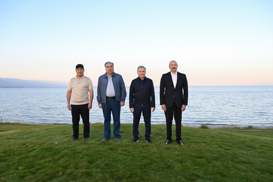 President Ilham Aliyev, alongside Presidents of Kyrgyzstan, Uzbekistan, and Tajikistan, attends inauguration of Golf Club in Cholpon-Ata (PHOTO)